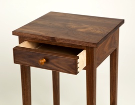 Walnut Side Table with drawer
